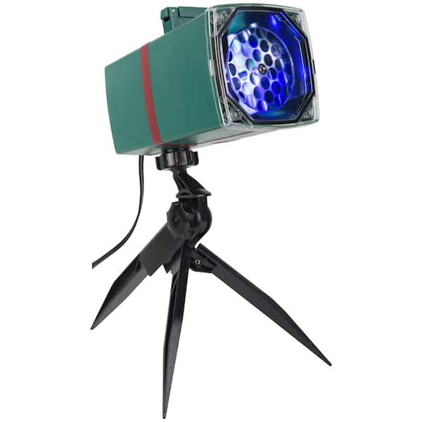 LightShow Blue and White Christmas Projection SnowStorm with 6 Interchangeable Holiday Images