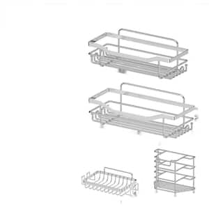 AYMZ 4-Pack Shower Caddy With Soap Holder,Shower Organizer Rack