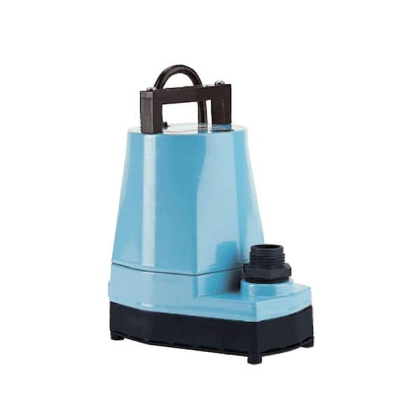 Little Giant 5-MSP 1/6 HP Small Submersible Only Utility Pump with 25 ft. Cord