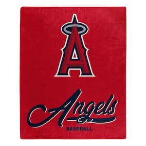 MLB Angels Signature Raschel Multi-Colored Throw Blanket