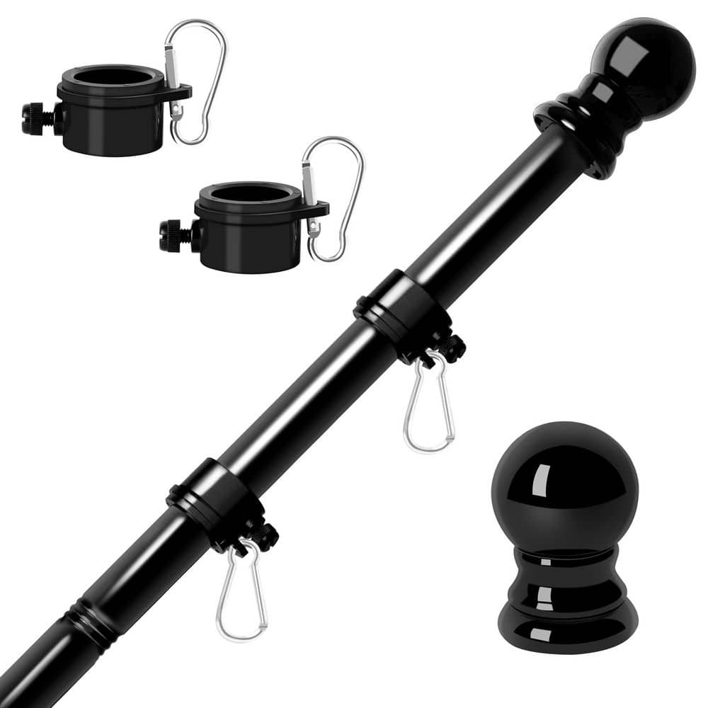 6 in. Adjustable Stainless Steel Flag Pole Kit Tangle Free Design Heavy Duty Outdoor Flagpole for House Truck Porch Boat price history on PriceWatchPro