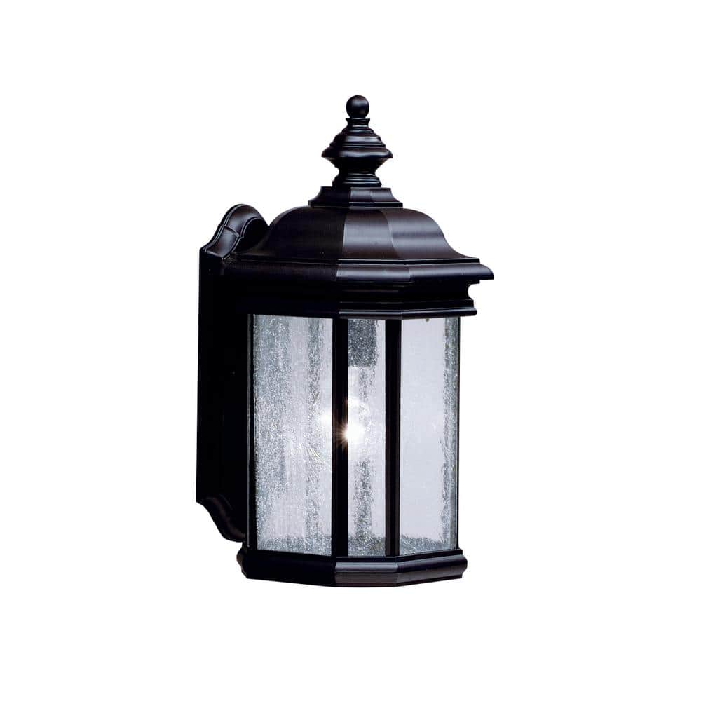 Kirkwood 17 in. 1-Light Black Outdoor Hardwired Wall Lantern Sconce with No Bulbs Included (1-Pack) price history on PriceWatchPro