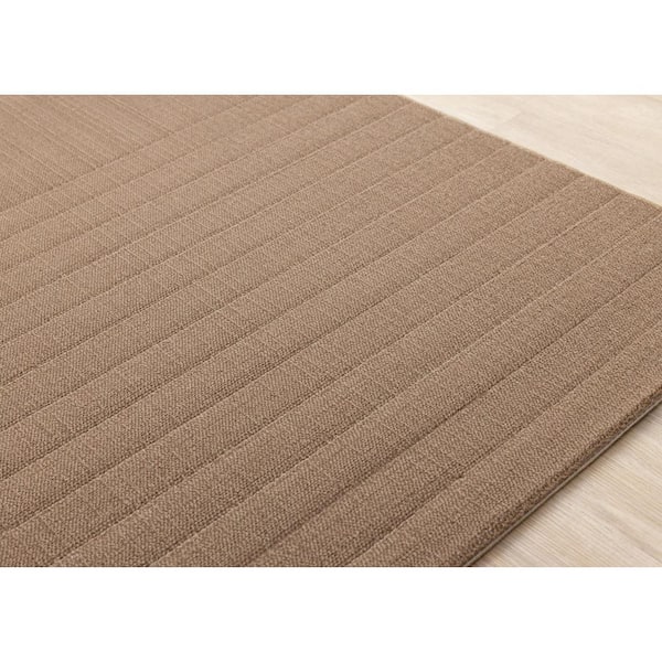 Solara Collections 8 ft. x 11 ft. Brown Tonal/Solid, Geometric Indoor Area Rug