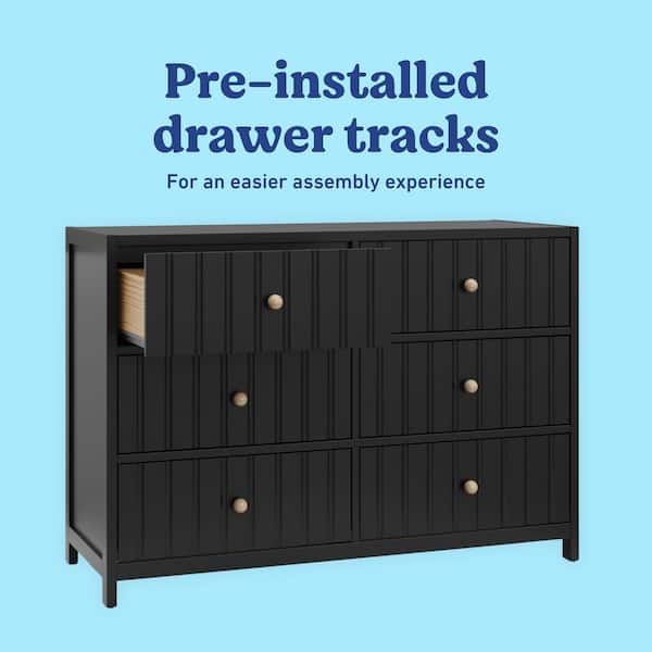 Drawer　ブラウス　36 Lewes Fluted Solid Wood 9 Drawer Dresser – theruralart.com