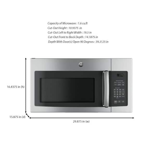 GE® 1.6 Cu. Ft. Countertop Microwave Oven