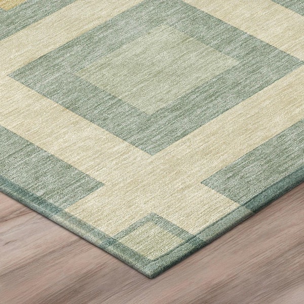 Chantille Machine Washable Indoor/Outdoor Abstract ACN2889 Sage 2 ft. x 3 ft. Accent Rug