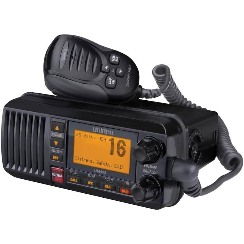 25-Watt Fixed-Mount Marine Radio with DSC (Black)