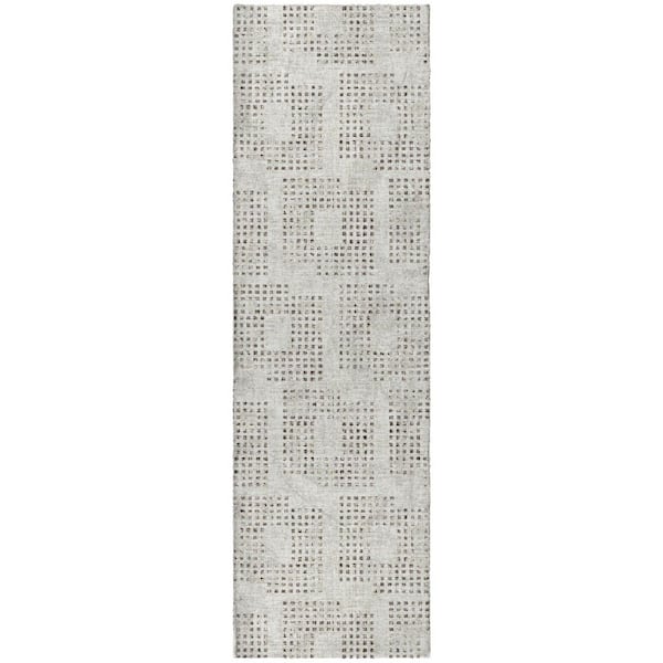 Dream Shag Premium Machine Washable Abstract ADS33 Beige 2 ft. x 7 ft. Runner Rug