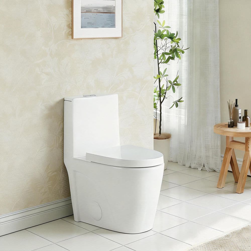 Abruzzo Lux 1-Piece Toilet 1.1/1.6 GPF Dual Flush Elongated Toilet
