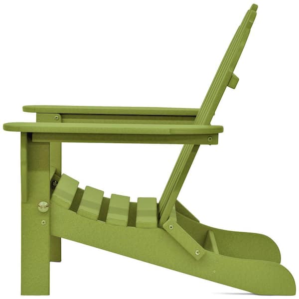 【大根侍】 ②助手席フラット【大花束グリーン】 DUROGREEN Icon Lime Recycled Plastic Folding Adirondack Chair with