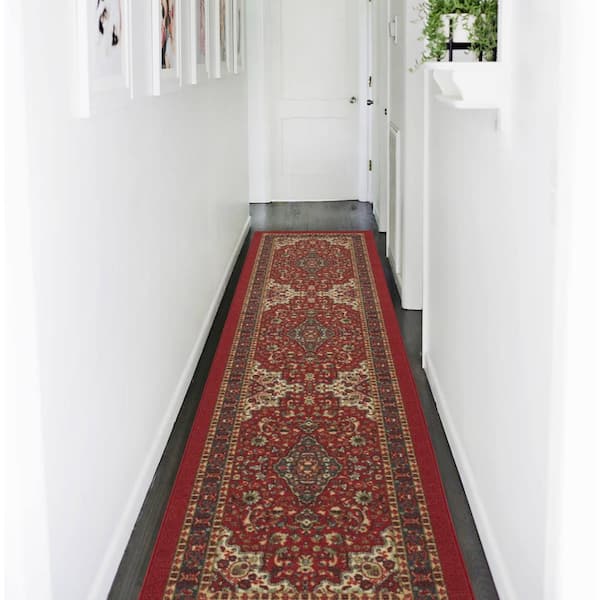 Persian Style Runner, Entryway Hallway Bathroom Kitchen Runner, Oriental  Hallway Runner Rug, Ultra-thin Antique Collection Runner Rug 