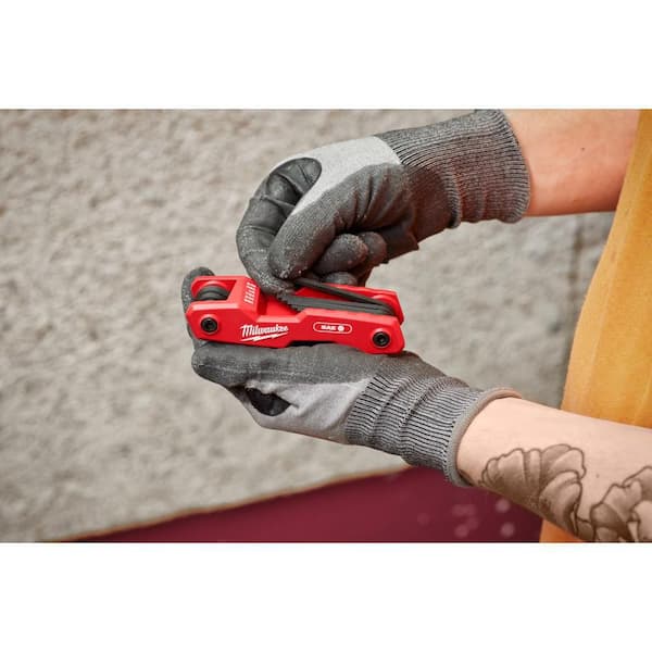 Milwaukee - 17-Key Folding Hex Key Sets - SAE/Metric