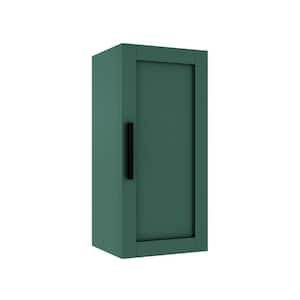 13.78 in. W x 11.81 in. D x 29.53 in. H MDF Wall Mounted Green Linen Cabinet