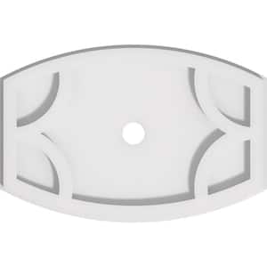 1 in. P X 12 in. W X 8 in. H X 1 in. ID Kailey Architectural Grade PVC Contemporary Ceiling Medallion