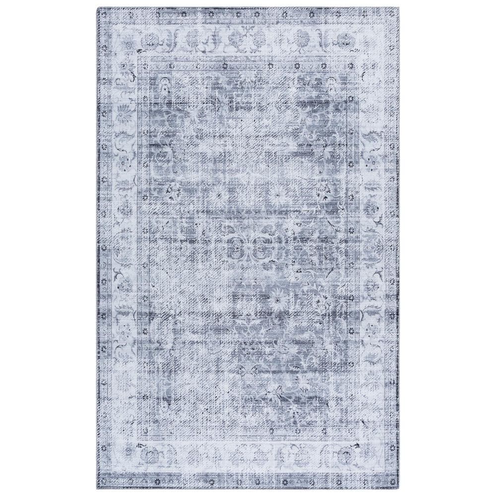 Arizona Gray/Beige 9 ft. x 12 ft. Machine Washable Distressed Traditional Ornate Area Rug price history on PriceWatchPro