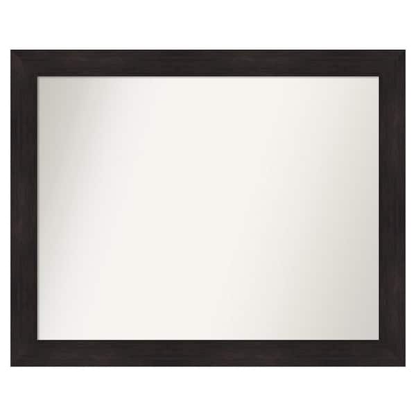 Amanti Art Furniture Espresso 45.75 in. x 36.75 in. Custom Non-Beveled Satin Recycled Polystyrene Bathroom Vanity Wall Mirror
