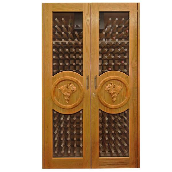 Vinotemp 440-Bottle Decorative Wine Cellar in Rich Brown