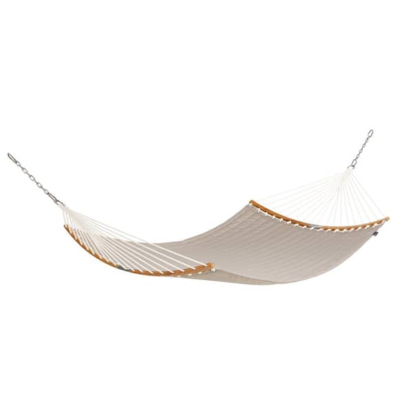 Classic Accessories Ravenna ConnectCurve 81 In. L x 55 In. W Quilted Double Hammock Bed in Mushroom