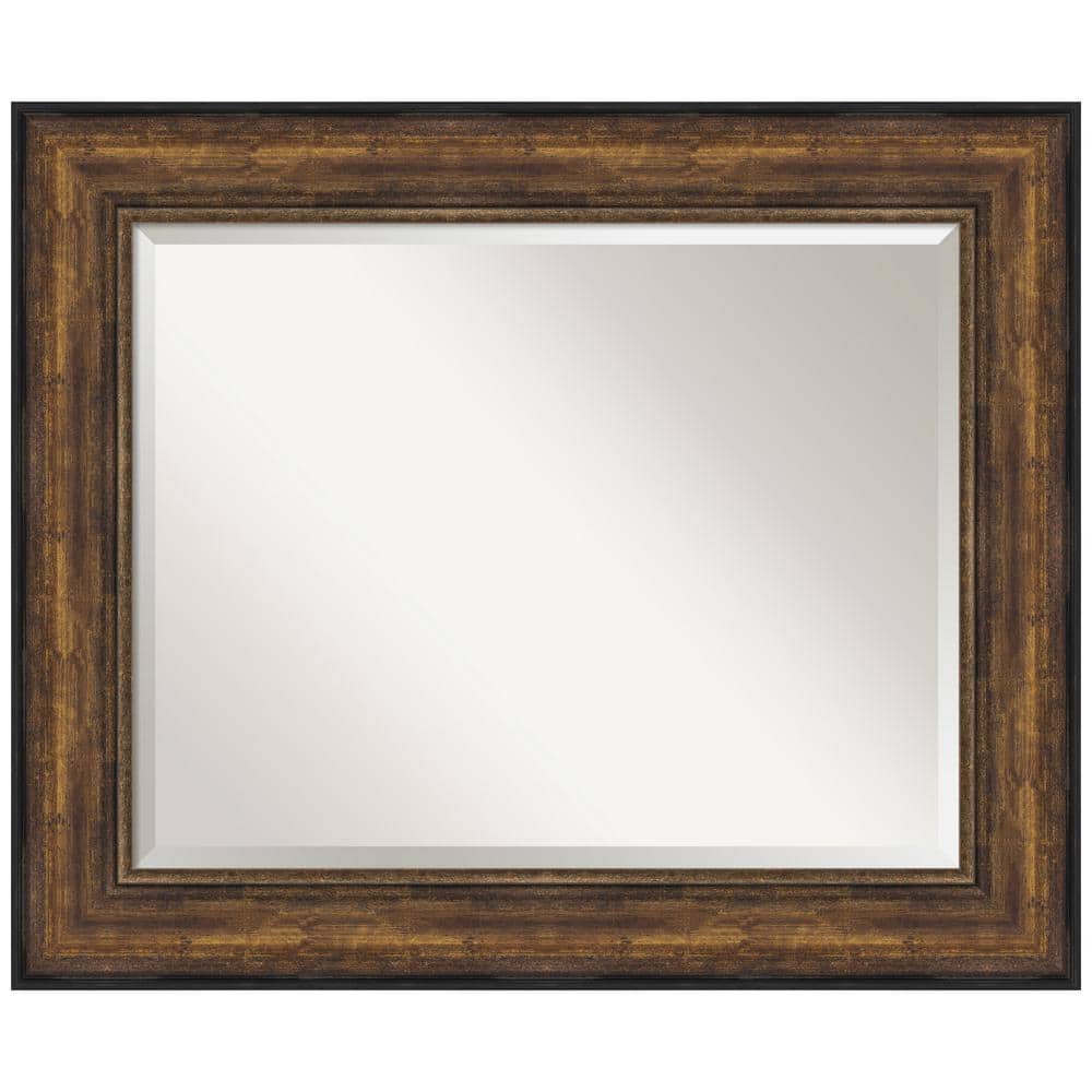 Medium Rectangle Bronze Bronze/Copper Metallic Beveled Glass Modern Mirror (29.5 in. H x 35.5 in. W) price history on PriceWatchPro