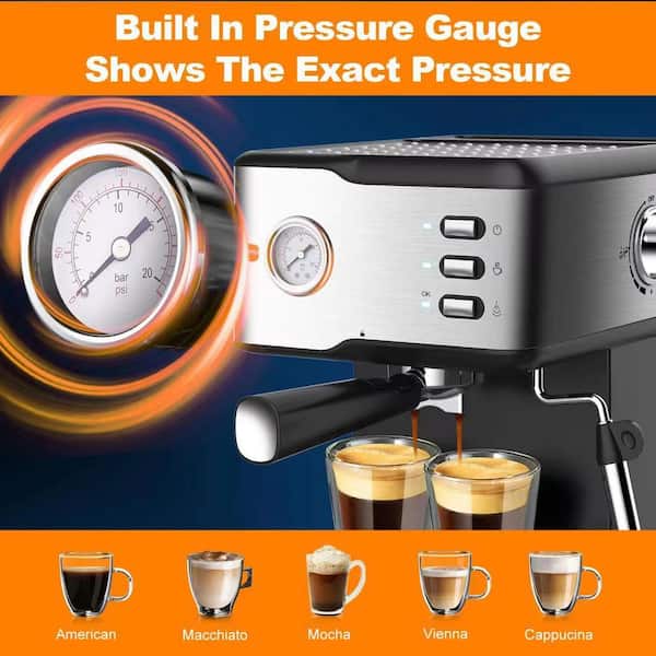 CM5418™ Espresso Machine, How to set the volume of 1 cup and 2 cup