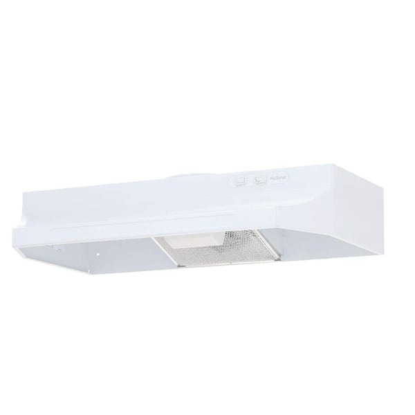 Broan Nutone Rl6300 Series 30 In Under Cabinet Range Hood With Light In White Rl6330wh The Home Depot
