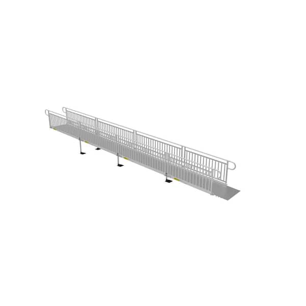 EZ-ACCESS PATHWAY 3G 30 ft. Wheelchair Ramp Kit with Solid Surface Tread and Vertical Picket Handrails