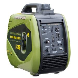 2,200/1,800-Watt Dual Fuel Powered Recoil Start Inverter Generator with Parallel Capacity, CO Detector and Auto-Shutoff