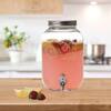 GIBSON HOME 146 fl. oz. Duval Glass Beverage Dispenser with Wooden