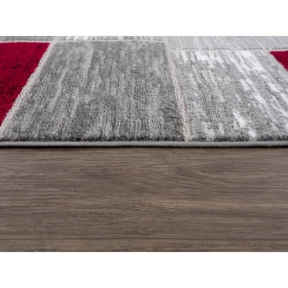 Solana Red Geometric Synthetic 2 ft. x 3 ft. Area Rug