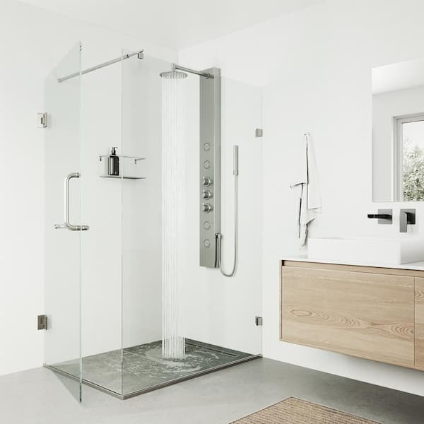 Elling-Ton 59 in. 4-Jet High Pressure Shower System with Fixed Rainhead and Handheld Dual Shower in Matte Black Elling-Ton 59 in. 4-Jet High Pressure Shower System with Fixed Rainhead and Handheld Dual Shower in Matte Black