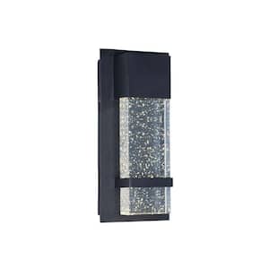 Opus 10.25 in. Wide 1-Light Black Oxide Outdoor Integrated LED Wall Lantern Sconce