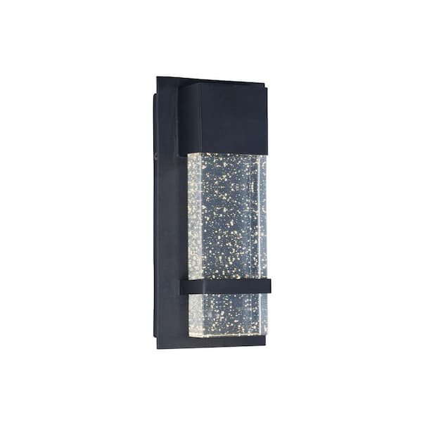 Maxim Lighting Opus 10.25 in. Wide 1-Light Black Oxide Outdoor Integrated LED Wall Lantern Sconce