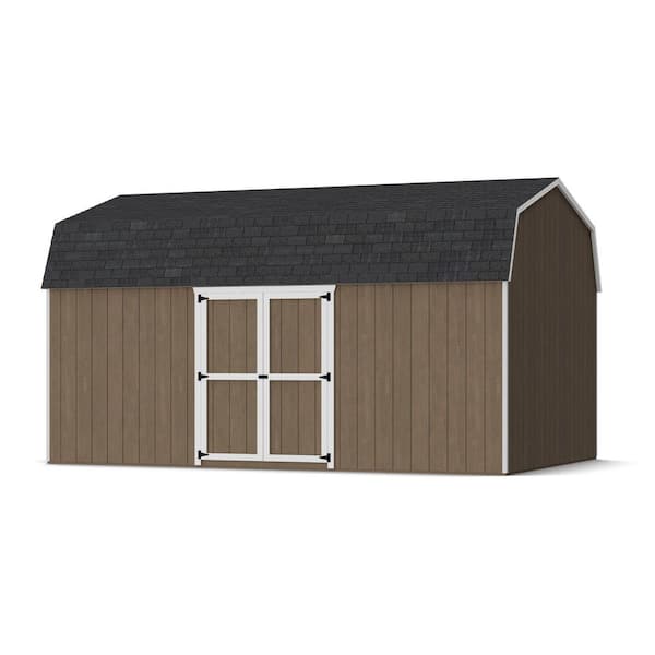 Little Cottage Co. Value Gambrel 12 ft. x 16 ft. Wood Storage Shed