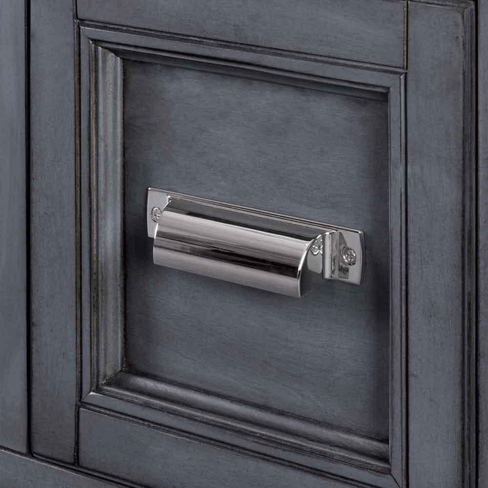 Harbor Blue 24" Wood Vanity Cabinet with Chrome Hardware