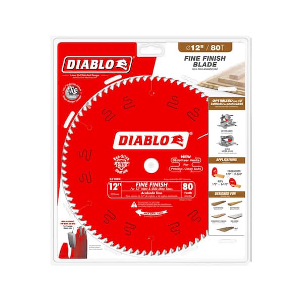 DIABLO 12in. x 80-Tooth Fine Finish Saw Blade for Wood
