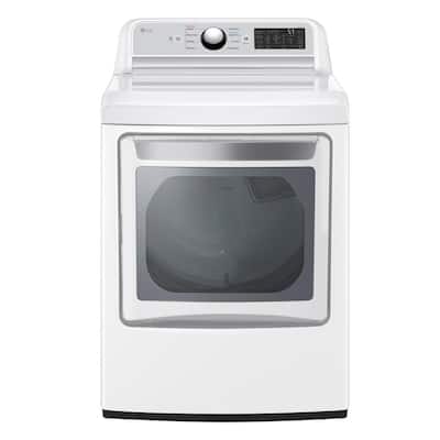 7.3 cu. ft. Ultra Large High Efficiency Electric Dryer with EasyLoad Door, White