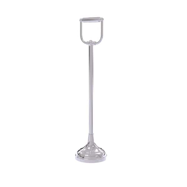 Allied Brass Free Standing Toilet Paper Holder in Polished Chrome