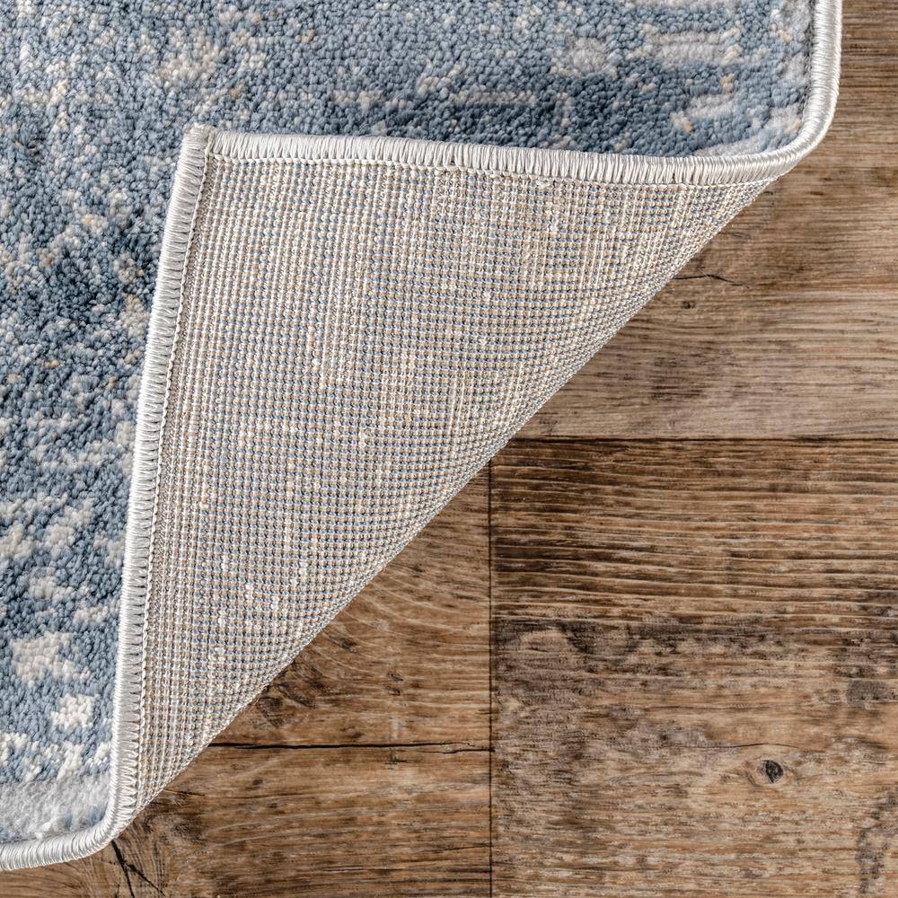 Alice Blue Abstract 8' x 10' Synthetic Area Rug