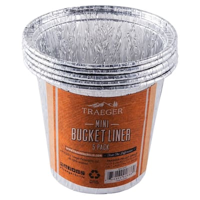 Traeger Mini Bucket Liner for Wood Pellet Grill (5-Pack) Mini Bucket Liner for Wood Pellet Grill (5-Pack)