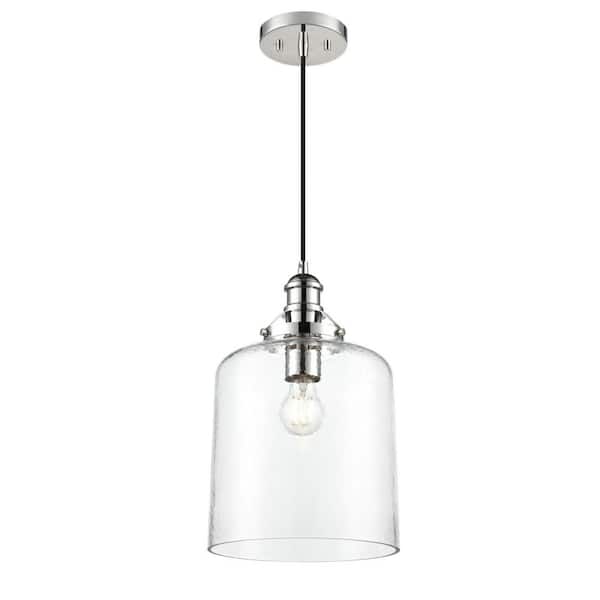 Khrisa 10 inch Wide 1-Light Pendant-Polished Nickel