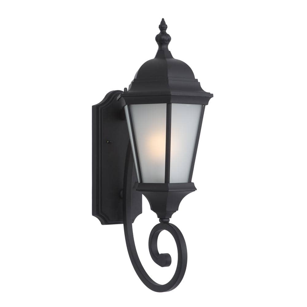 UPC 845805000103 product image for Brielle Collection 2-Light Black Outdoor Wall Lantern Sconce | upcitemdb.com