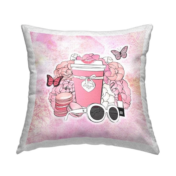 Stupell Industries Chic Coffee & Dessert Outdoor Printed Throw Pillow by Martina Pavlova