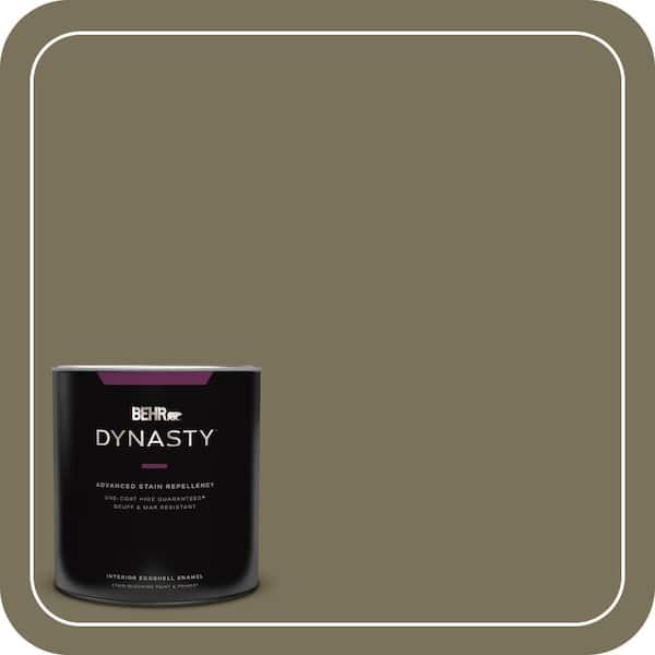 BEHR DYNASTY 1 qt. #380F-7 Crocodile Eggshell Enamel Interior Stain-Blocking Paint & Primer