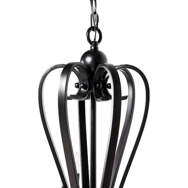 Litton Lane 40-Watt Integrated LED Black Metal Antique Style