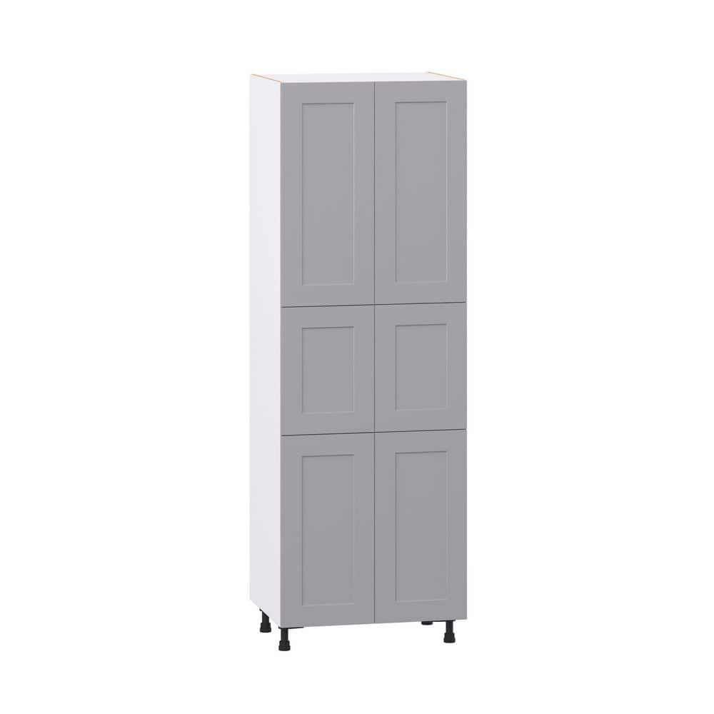 Roseland 30 in. W x 24 in. D x 89.5 in. H Assembled Shaker Pantry Kitchen Cabinet in Slate Gray with 5-Shelves price history on PriceWatchPro