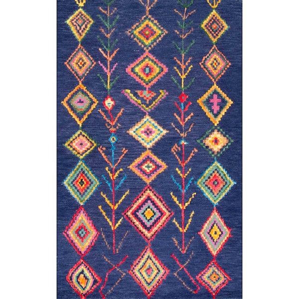 nuLOOM Belini Moroccan Navy Doormat 2 ft. x 3 ft. Area Rug