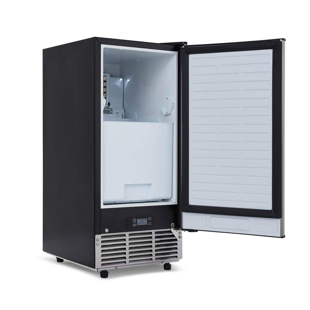 Newair 15" Stainless Steel Undercounter Ice Maker with Fingerprint Resistant Door