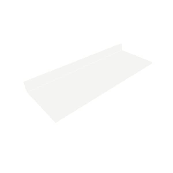 6 ft. Solid Surface Countertop in Designer White with Matte Finish