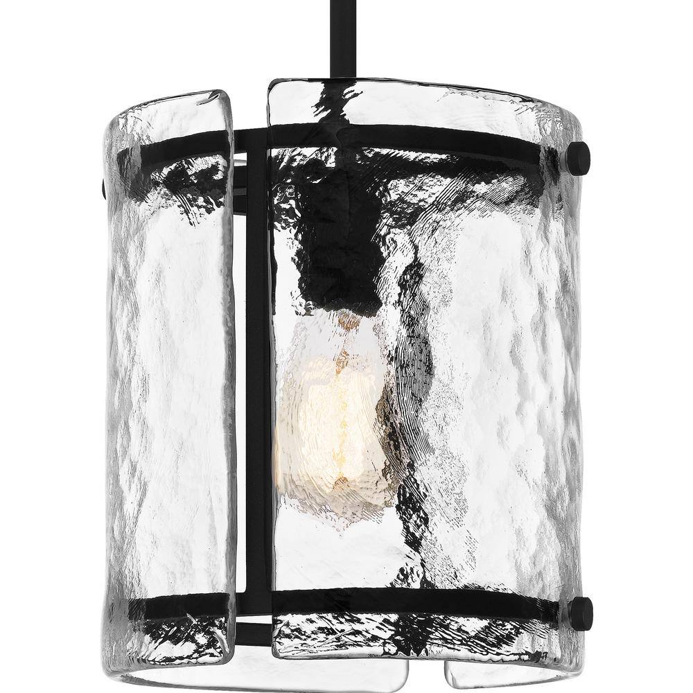 Brushed Nickel Glass Mini Pendant Light