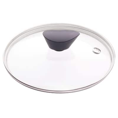 10 in. Earth Frying Pan Lid in Tempered Glass